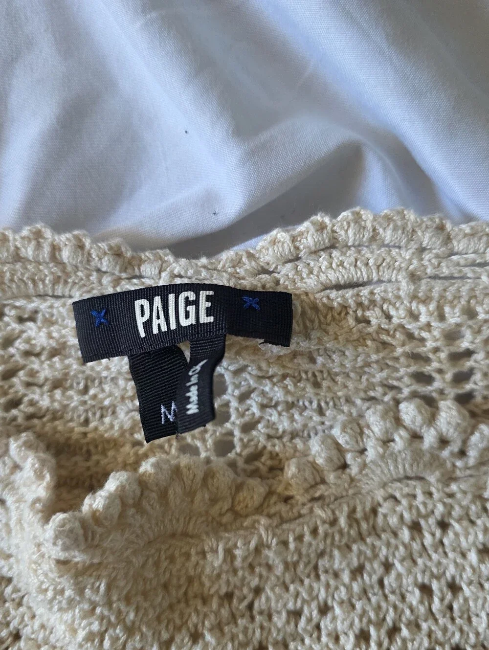 Paige Kuzuyu Sweater - Ecru size Medium
